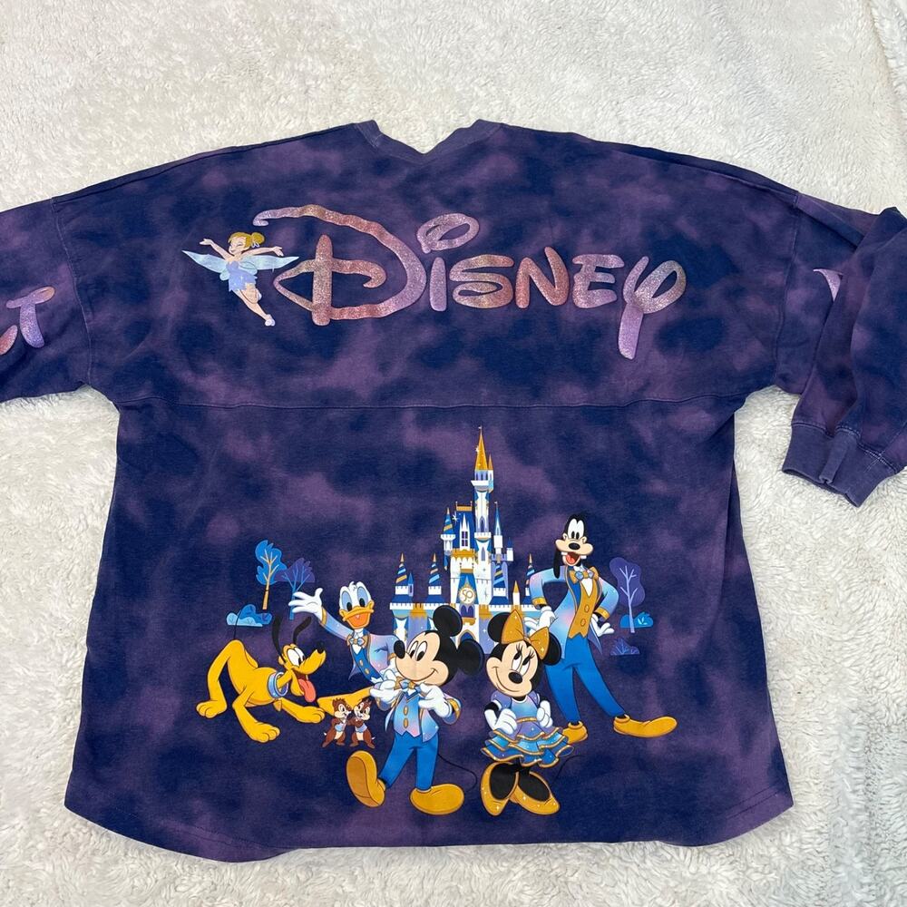 Disney Spirit Jersey Mickey Friends 50th Purple Tie Dye L Vacation Collectible - Picture 3 of 6